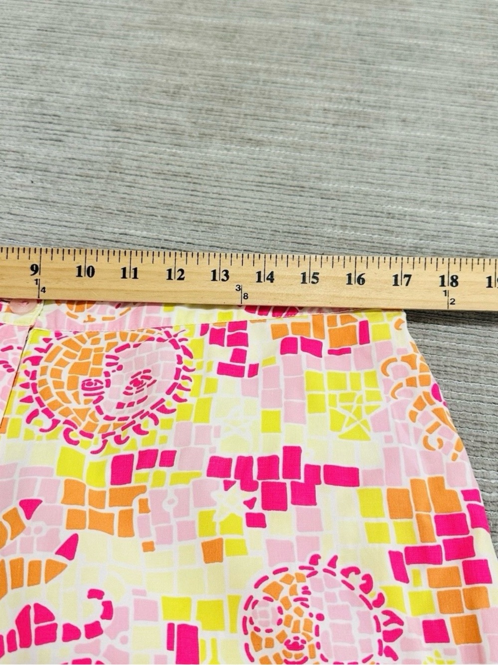 Lilly Pulitzer Women’s Pants‎ Size 12 Colorful Pink Orange Cropped - Picture 4 of 8